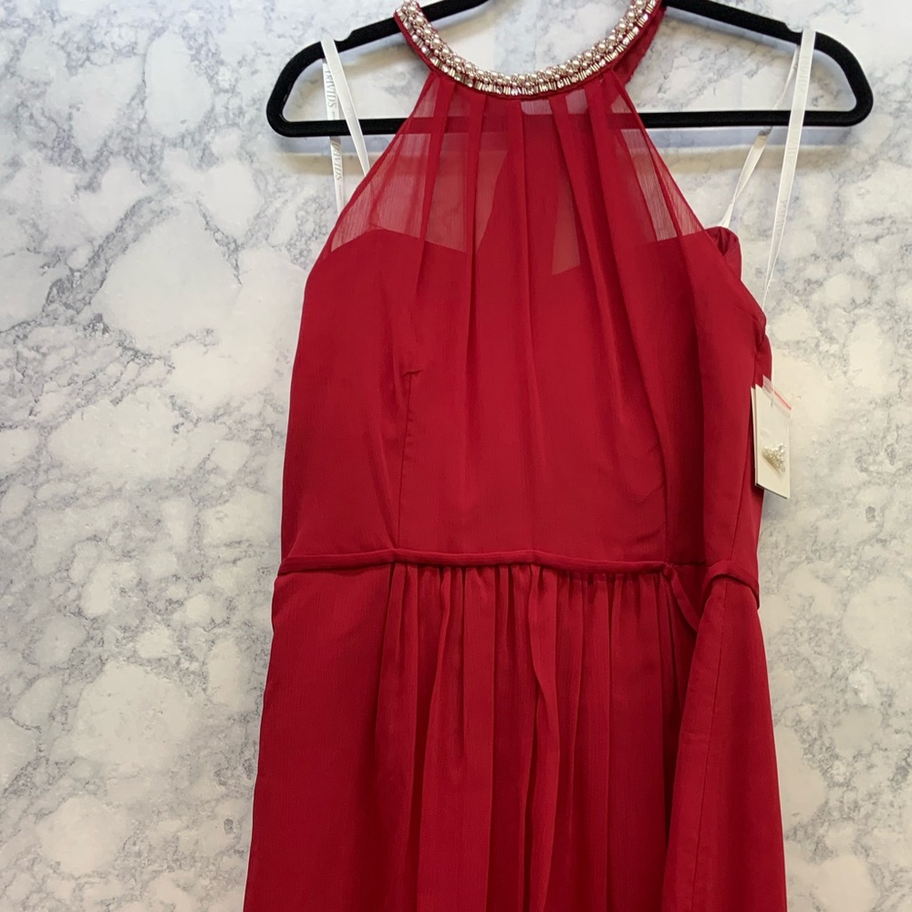 Davids Bridal Red Formal Dress. NWT